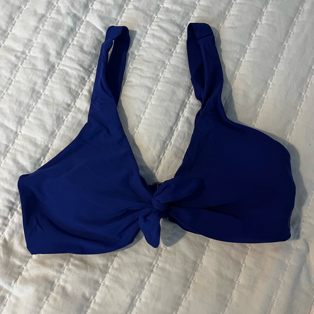 Calia by Carrie Underwood Blue Bikini Top with Bow